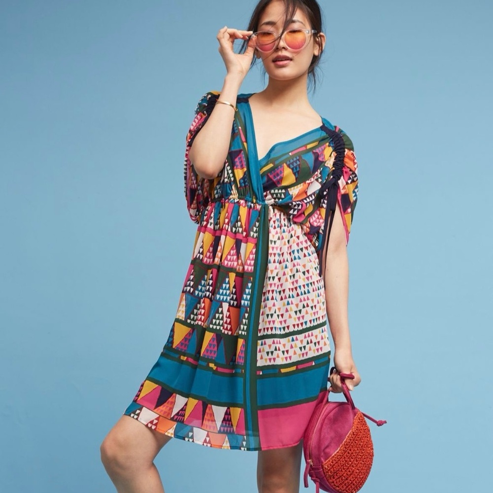Maeve Multicolor Geo Printed Dress